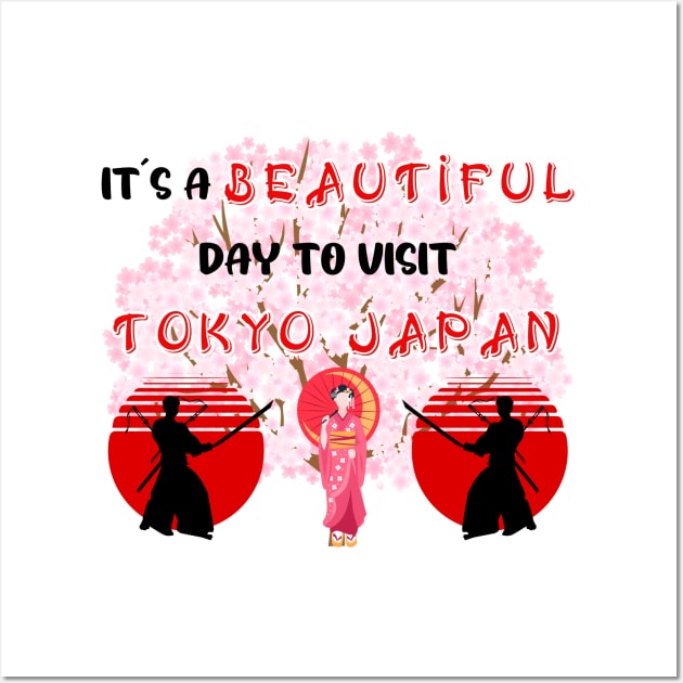Travel to beautiful Tokyo in Japan. Gift ideas for the travel enthusiast available on t-shirts, stickers, mugs, and phone cases, among other things. Wall Art by Papilio Art